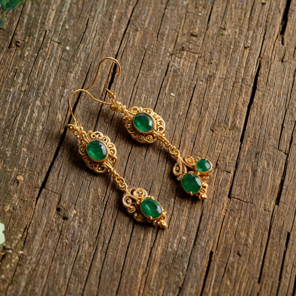 Jakie kolczyki wybrać do sukienki w kolorze butelkowej zieleni?