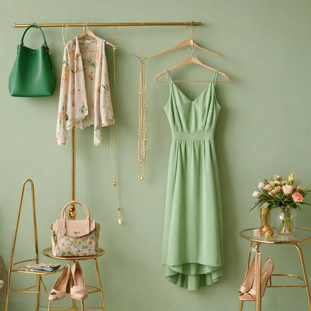 Jakie dodatki będą pasować do zielonej sukienki?