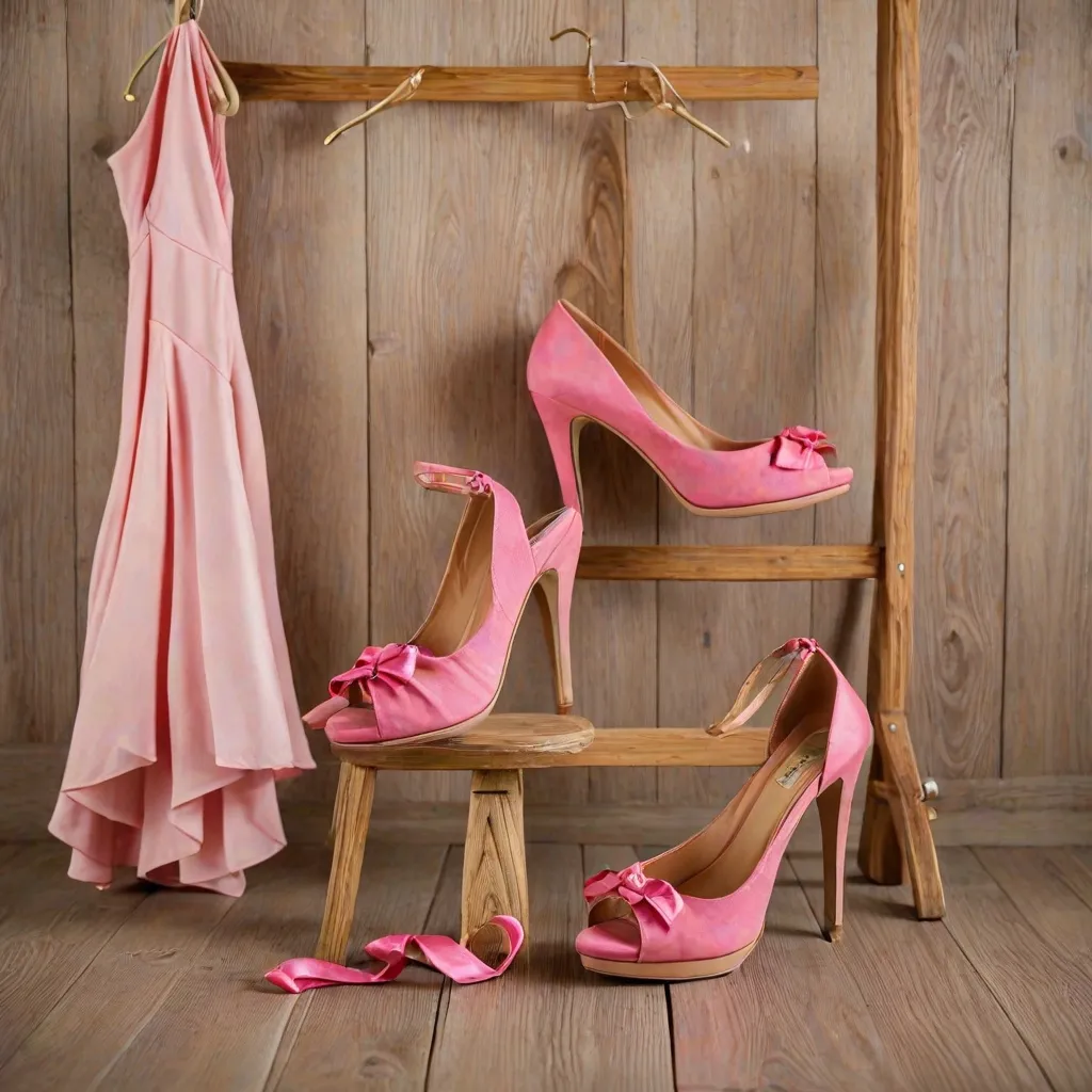 Jakie buty pasują do różowej sukienki na wesele?