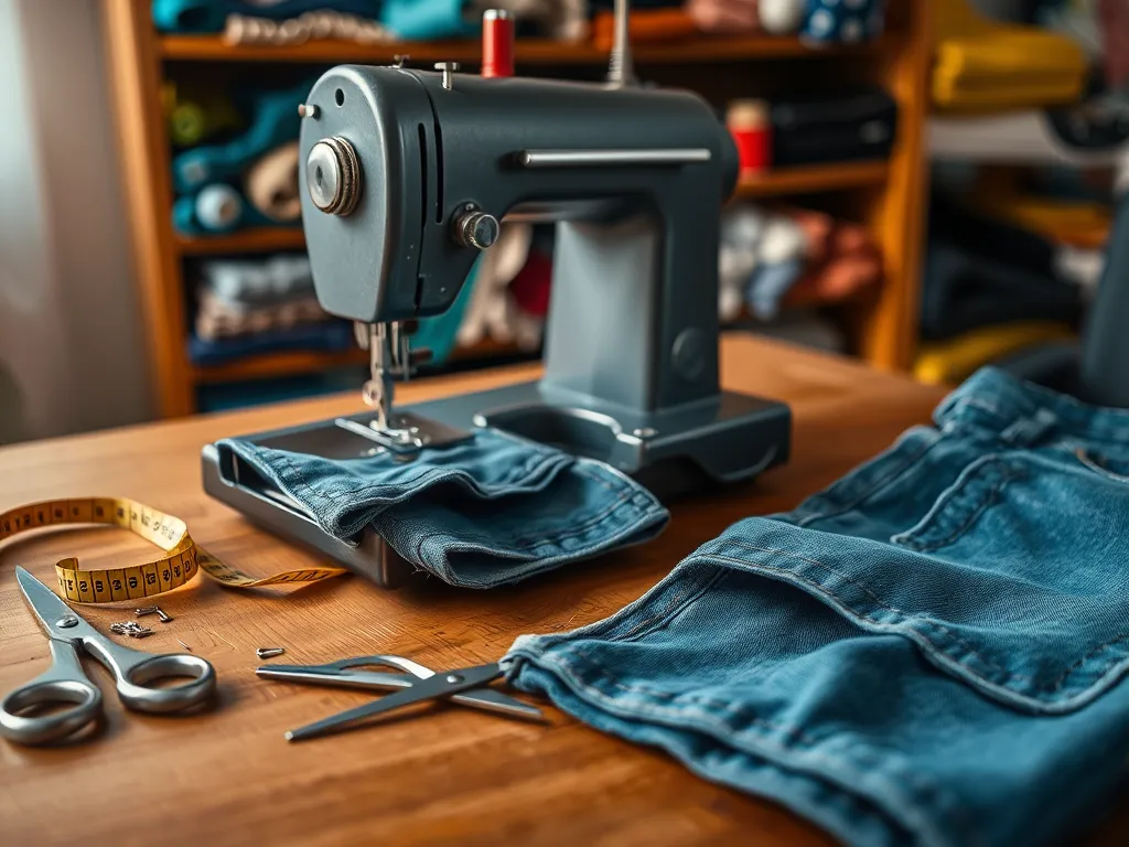 Jak zwęzić spodnie na całej długości?