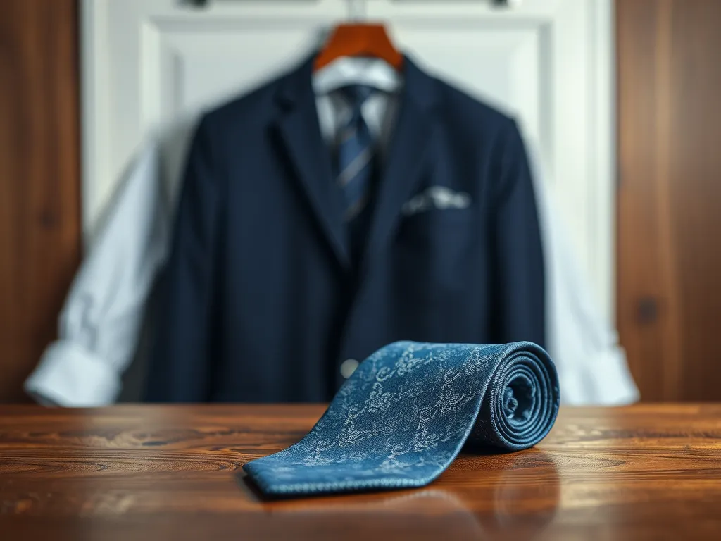 Jaki krawat do granatowego garnituru i białej koszuli na wesele?