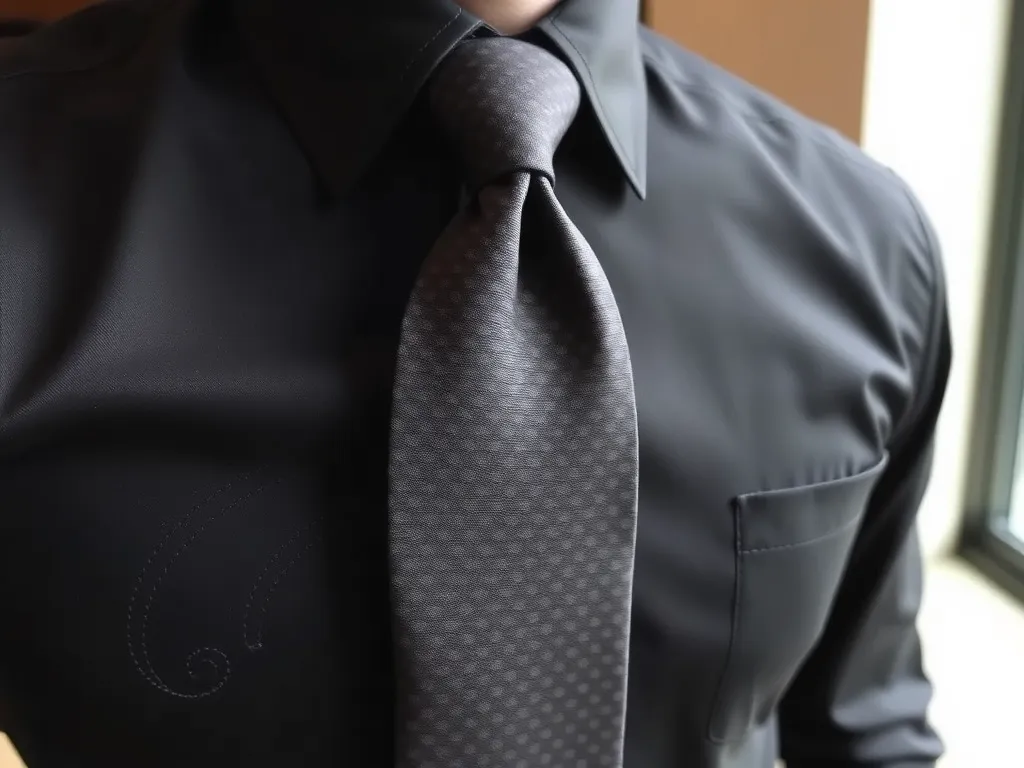 Jaki krawat do czarnej koszuli?